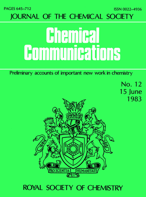 Commuinication Issue Icon Front cover | Journal of the Chemical Society, Chemical Communications ...